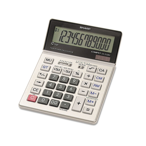VX2128V COMMERCIAL DESKTOP CALCULATOR, 12-DIGIT LCD by Sharp Electronics Corporation