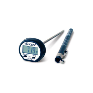 DIGITAL THERMOMETER WITH ONE-BUTTON OPERATION, 1.5V BUTTON IEC by CDN Systems