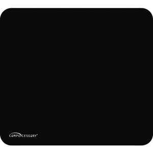 ECONOMY MOUSE PAD, NON-SKID RUBBER BASE, BLACK by Compucessory ECONOMY MOUSE PAD, NON-SKID RUBBER BASE, BLACK by Compucessory