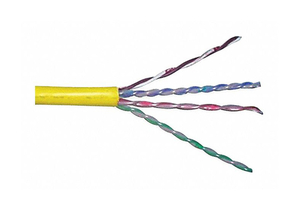 DATA CABLE CAT 6 23 AWG 1000FT YELLOW by GenSPEED