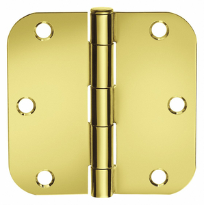 BUTT HINGE SCREW-ON BRIGHT BRASS by Mckinney