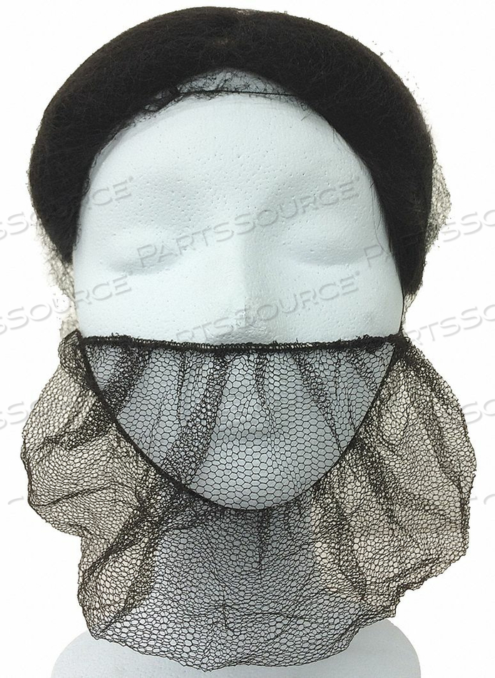 NYLON BEARD NET, HONEYCOMB, 1/16" HOLE, 100% LATEX FREE, BROWN, 18", 100/BAG, 10 BAG/CASE by Keystone Safety NYLON BEARD NET, HONEYCOMB, 1/16" HOLE, 100% LATEX FREE, BROWN, 18", 100/BAG, 10 BAG/CASE by Keystone Safety