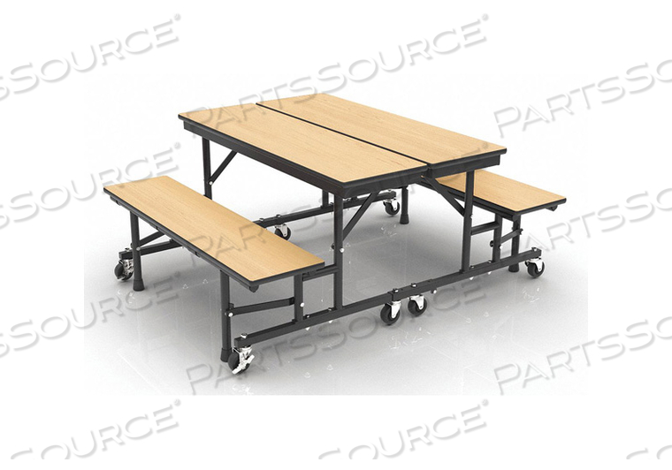 CONVERTIBLE BENCH TABLE 96 IN W MAPLE by Palmer Hamilton