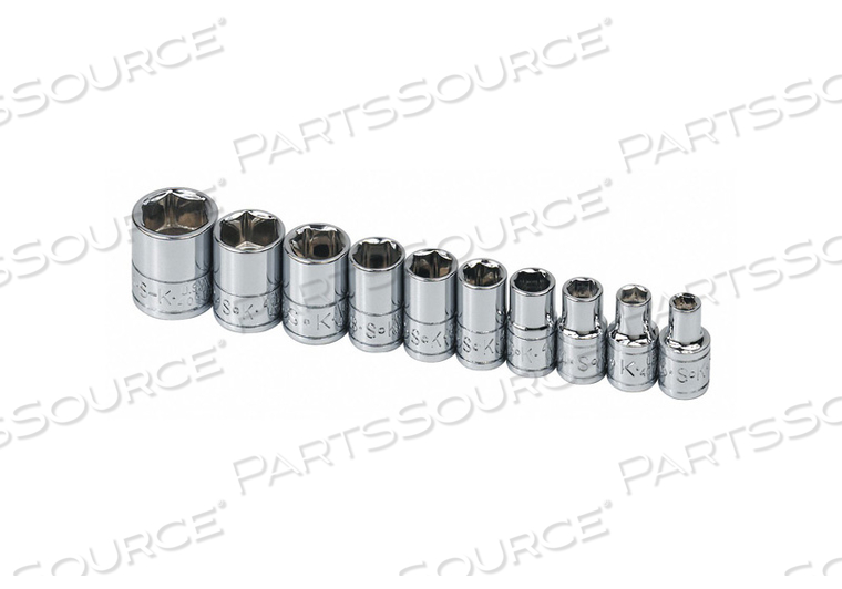 SOCKET SET SAE 1/4 IN DR 10 PC by SK Professional Tools