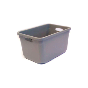 TOTE-ALLS TOTE CONTAINER 18"L X 12-1/2"W X 10"H, GRAY by New England Plastics