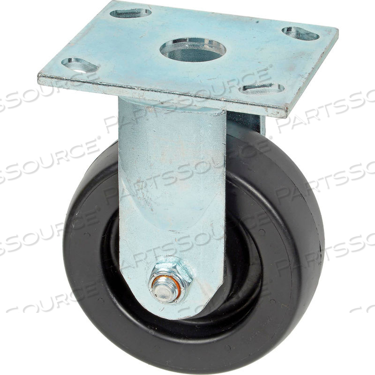 RIGID PLATE CASTER 5" POLYOLEFIN WHEEL by Faultless Caster RIGID PLATE CASTER 5" POLYOLEFIN WHEEL by Faultless Caster