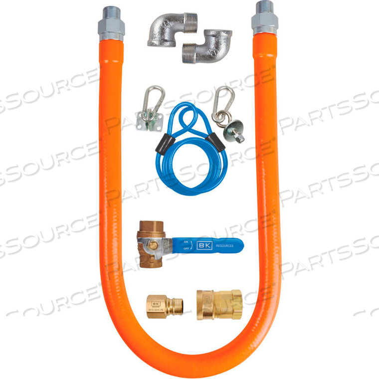 1" X 72" COMMERCIAL GAS HOSE KIT CSA AND ANSI APPROVED 