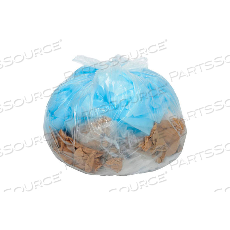 SUPER DUTY CLEAR TRASH BAGS - 40 TO 45 GAL, 2.5 MIL, 100 BAGS/CASE SUPER DUTY CLEAR TRASH BAGS - 40 TO 45 GAL, 2.5 MIL, 100 BAGS/CASE