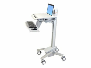 ERGOTRON STYLEVIEW EMR LAPTOP CART, SV40 - CART FOR NOTEBOOK / KEYBOARD / MOUSE - PLASTIC, ALUMINUM, ZINC-PLATED STEEL - GRAY, WHITE, POLISHED ALUMINUM - SCREEN SIZE: UP TO 17.3" by Ergotron, Inc.