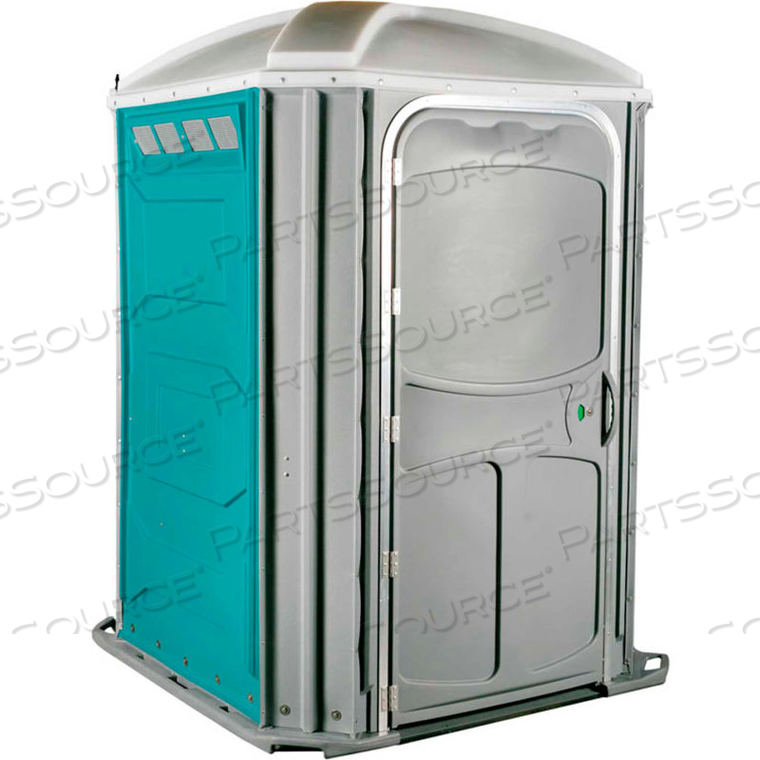 COMFORT XL WHEEL CHAIR ACCESSIBLE PORTABLE RESTROOM AQUA 