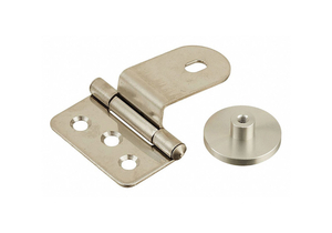 GLASS DOOR HINGE STAINLESS STEEL 100 DEG by Lamp
