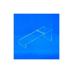 SHOE DISPLAY, 8"W X 3"H, 3/32" THICKNESS, ACRYLIC, CLEAR by Amko Displays LLC