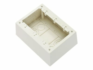 PANDUIT PAN-WAY POWER RATED SURFACE MOUNT OUTLET BOX - SURFACE MOUNT BOX - WHITE - 3-GANG by Panduit