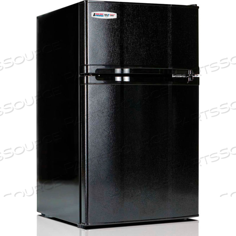 REFRIGERATOR/FREEZER, 3.1 CF, MANUAL DEFROST, ESR, BLACK by MicroFridge REFRIGERATOR/FREEZER, 3.1 CF, MANUAL DEFROST, ESR, BLACK by MicroFridge