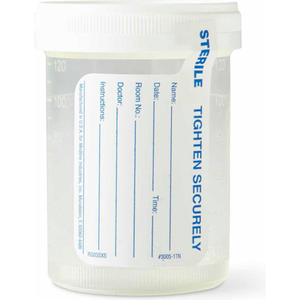PNEUMATIC TUBE SYSTEM SPECIMEN CONTAINERS, STERILE FLUID PATH, 4 OZ., 300/CASE by Medline Industries, Inc.