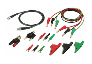 TEST LEADS KIT RED/BLACK/GREEN SILICONE by B&K Precision