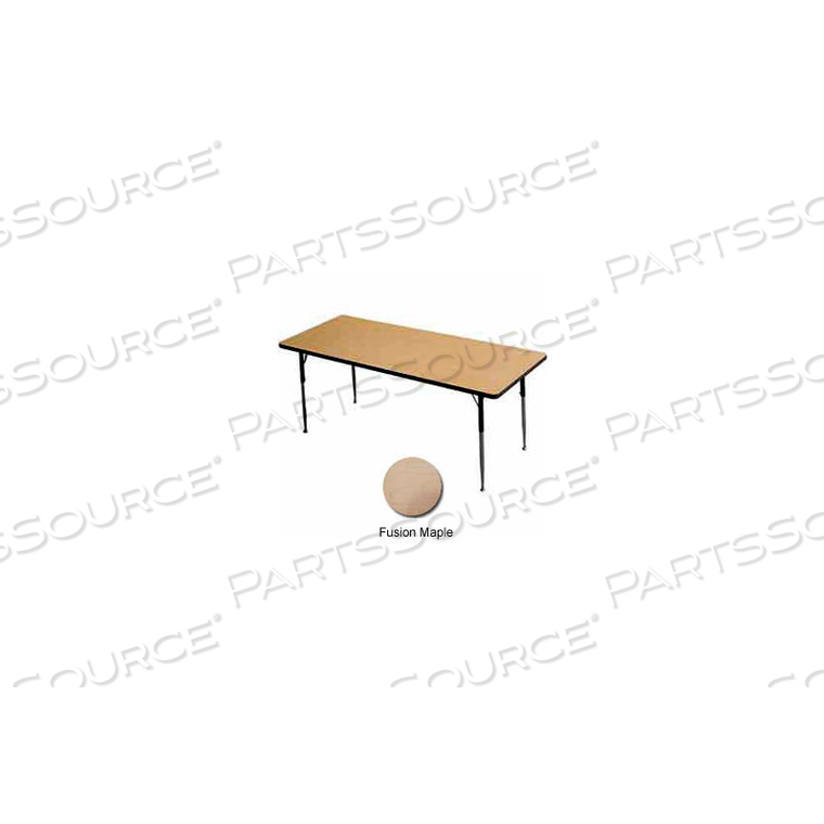 ACTIVITY TABLE - RECTANGLE - 24" X 36", STANDARD ADJ. HEIGHT, FUSION MAPLE 