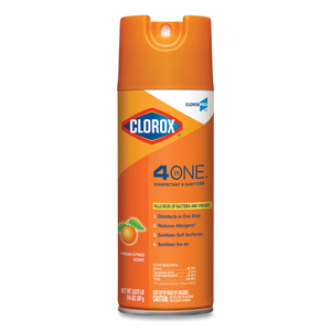 4-IN-ONE DISINFECTANT AND SANITIZER, CITRUS, 14 OZ AEROSOL SPRAY by Clorox