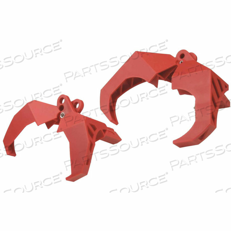 LOCKOUT, STOPOUT BALL VALVE LOCKOUT, FITS 1-1/2" - 2", PLASTIC by Accuform Manufacturing, Inc. LOCKOUT, STOPOUT BALL VALVE LOCKOUT, FITS 1-1/2" - 2", PLASTIC by Accuform Manufacturing, Inc.