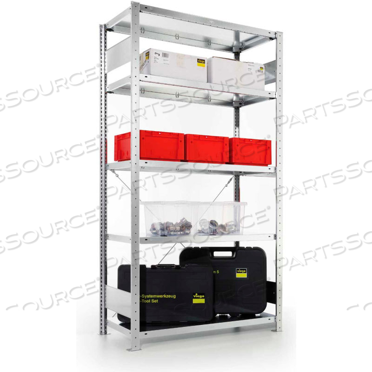 CLIP S3 BASIC RACK UNIT 79''H X 36''W X 18''D (5XMS230 SHELVES) GALVANIZED by Meta Storage Solutions Inc. CLIP S3 BASIC RACK UNIT 79''H X 36''W X 18''D (5XMS230 SHELVES) GALVANIZED by Meta Storage Solutions Inc.