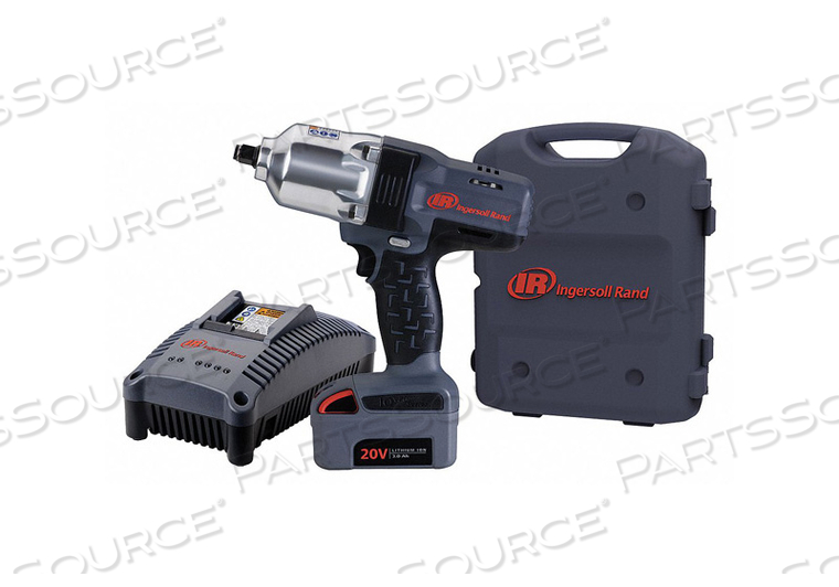 1/2" 20V HI-TORQUE CORDLESS IMPACT WRENCH KIT 1 BATTERY 3.0AHÁ by Ingersoll-Rand 1/2" 20V HI-TORQUE CORDLESS IMPACT WRENCH KIT 1 BATTERY 3.0AHÁ by Ingersoll-Rand