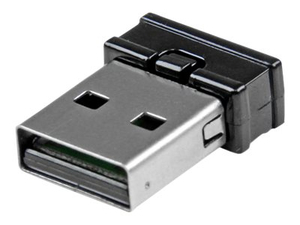 ADAPTER, MINI USB BLUETOOTH, 0.6IN WIDTH, 0.2IN HEIGHT, BLACK, PLASTIC, 0.7IN LENGTH, 2.4GHZ FREQUENCY RANGE, 10M MAX DISTANCE, 3MBPS MAXIMU by StarTech.com Ltd.
