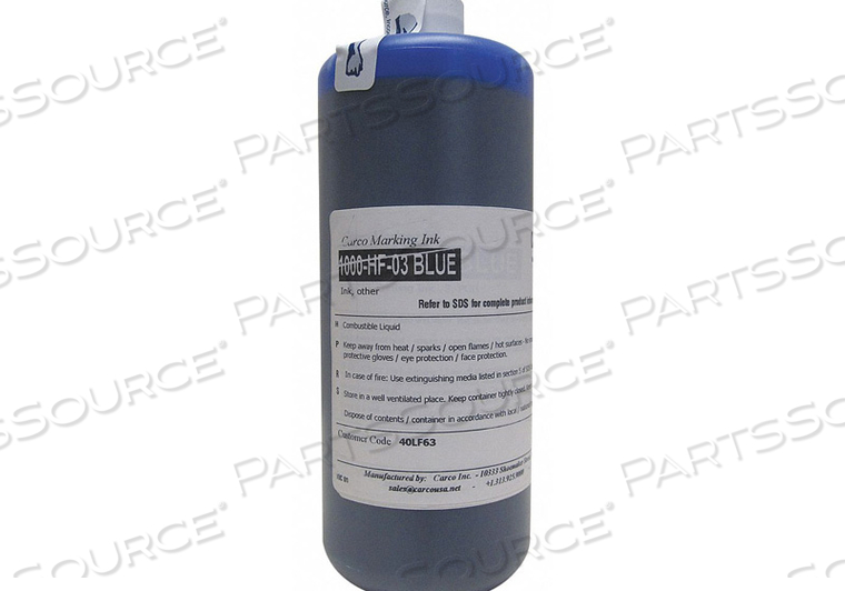 MARKING INK DYE TYPE BLUE 15 TO 20 MIN. by Carco