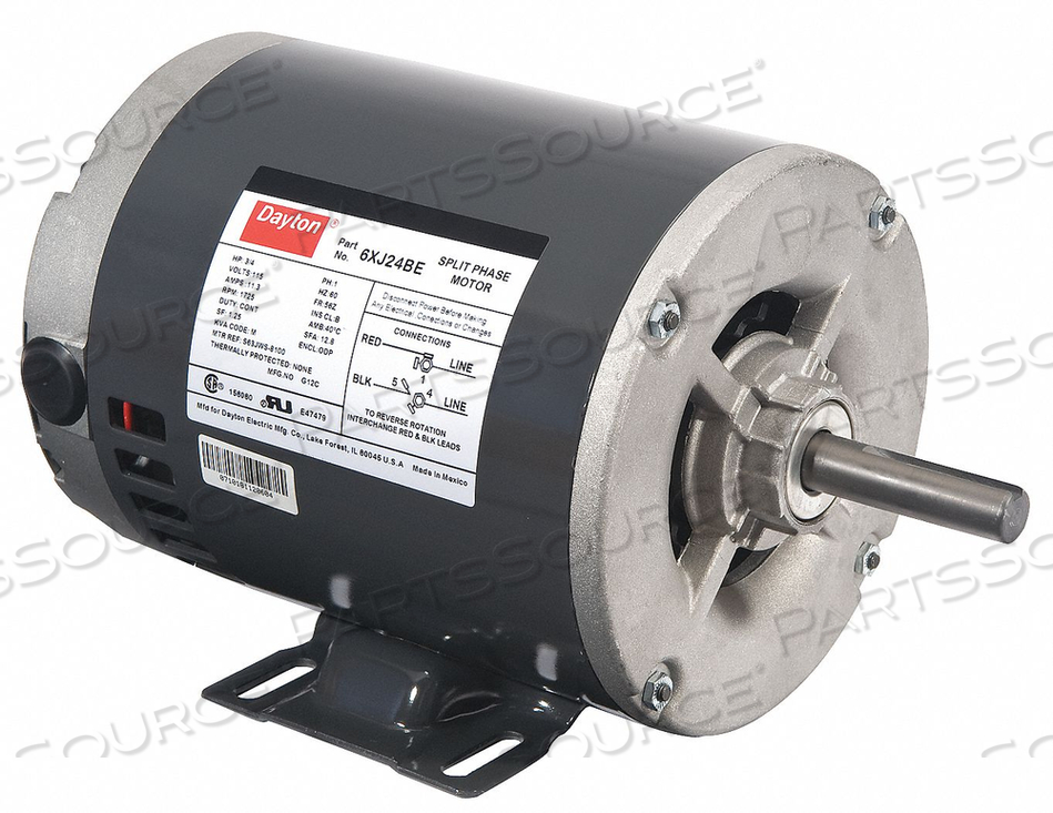 GP MTR SPLIT PH ODP 3/4 HP 1725 RPM 56Z by DAYTON ELECTRIC MANUFACTURING CO