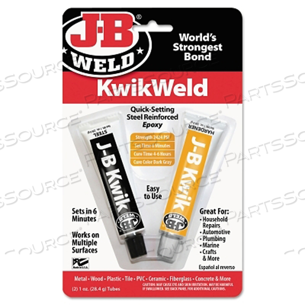 COLD WELD COMPOUND, 2 OZ (2 X 1 OZ) SKIN PACKED, DARK GRAY by J-B Weld COLD WELD COMPOUND, 2 OZ (2 X 1 OZ) SKIN PACKED, DARK GRAY by J-B Weld