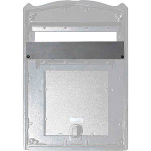 HIGH SECURITY PLATE - 10-3/4"W X 1/2"D X 2"H BLACK by Qualarc