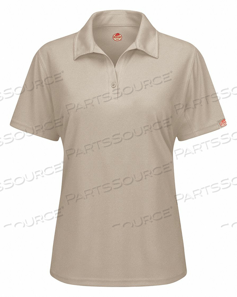 SHORT SLEEVE POLO WOMENS XS TAN BUTTON by VF Imagewear, Inc. SHORT SLEEVE POLO WOMENS XS TAN BUTTON by VF Imagewear, Inc.
