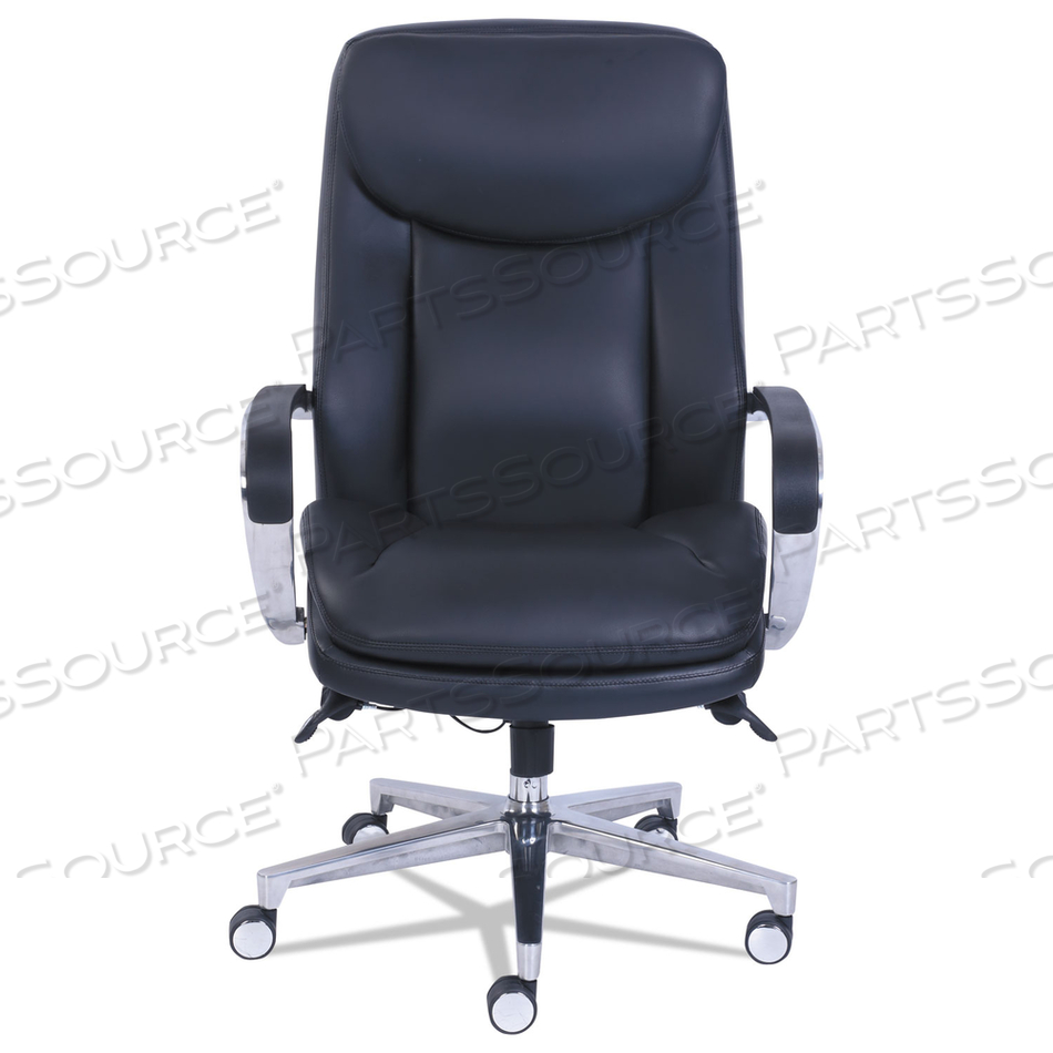 COMMERCIAL 2000 HIGH-BACK EXECUTIVE CHAIR, DYNAMIC LUMBAR SUPPORT, SUPPORTS 300LB, 20" TO 23" SEAT HEIGHT, BLACK, SILVER BASE by La-Z Boy