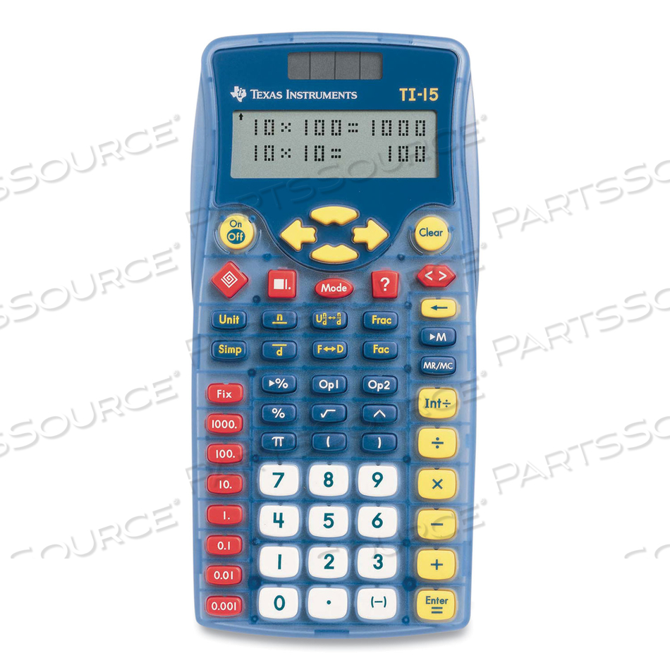 TI-15 EXPLORER ELEMENTARY CALCULATOR, 11-DIGIT LCD by Texas Instruments