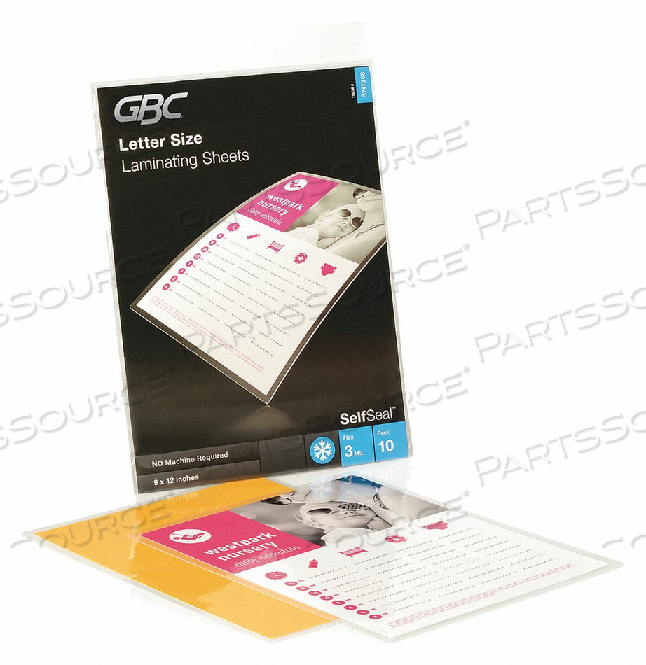 LAMINATING SHEETS 12X9 IN. PK10 by GBC
