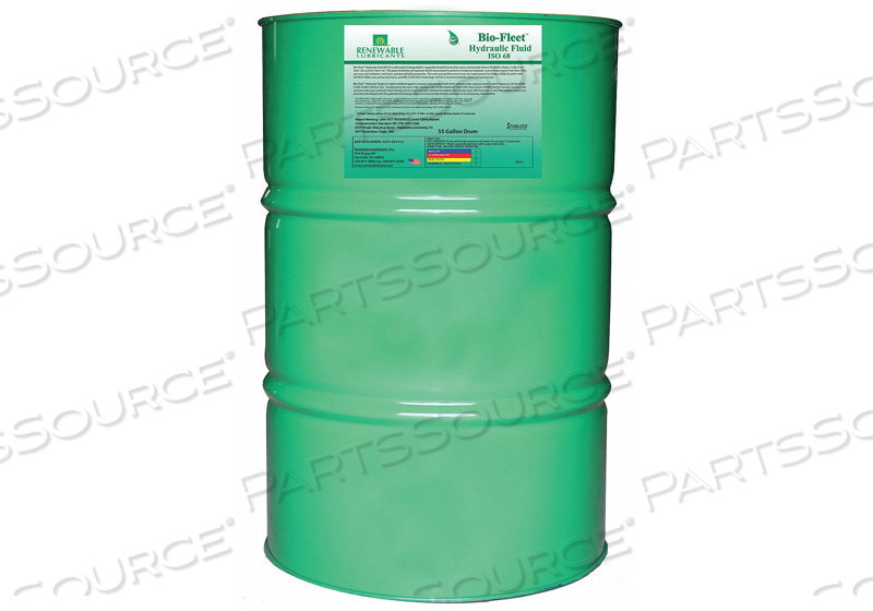 BIODEGRADABLE HYDRAULIC OIL 55 GAL ISO68 by Renewable Lubricants BIODEGRADABLE HYDRAULIC OIL 55 GAL ISO68 by Renewable Lubricants