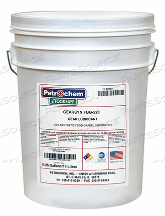 FOOD GRADE SYNTHETIC GEAR OIL ISO 220 by Petrochem