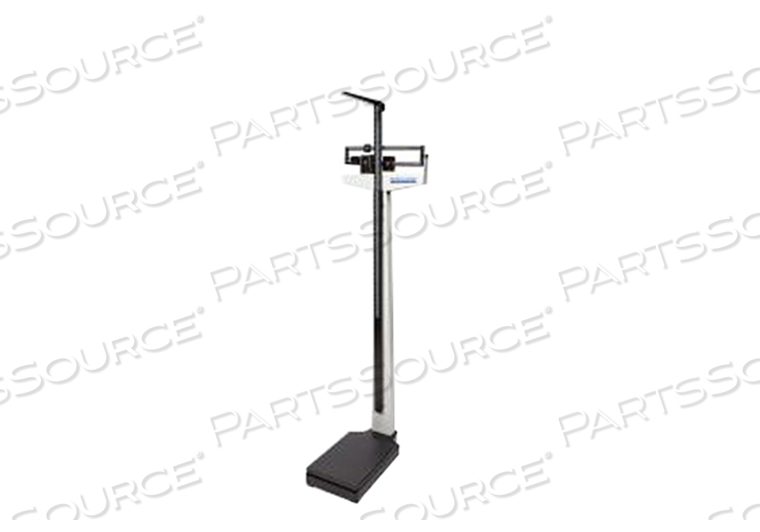 MECHANICAL BEAM PHYSICIANS SCALE FIXED POISE BAR, HEIGHT ROD, WHEELS AND COUNTERWEIGHTS 490 LB X 1/4 LB by Health O Meter Professional Scales MECHANICAL BEAM PHYSICIANS SCALE FIXED POISE BAR, HEIGHT ROD, WHEELS AND COUNTERWEIGHTS 490 LB X 1/4 LB by Health O Meter Professional Scales