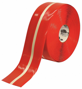 K2072 IND FLOOR TAPE ROLL RED/PHOSPHORESCENT by Mighty Line