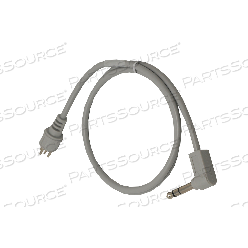 HARDWIRED JUMPER CABLE, ZENITH 6-PIN TO RIGHT ANGLE 1/4" 3-CONDUCTOR PLUG by Crest Healthcare HARDWIRED JUMPER CABLE, ZENITH 6-PIN TO RIGHT ANGLE 1/4" 3-CONDUCTOR PLUG by Crest Healthcare