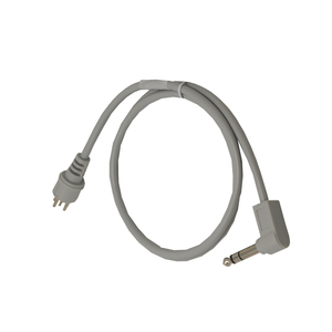 HARDWIRED JUMPER CABLE, ZENITH 6-PIN TO RIGHT ANGLE 1/4" 3-CONDUCTOR PLUG by Crest Healthcare