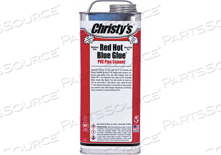 PIPE CEMENT NAVY 128 OZ. by Christy's PIPE CEMENT NAVY 128 OZ. by Christy's