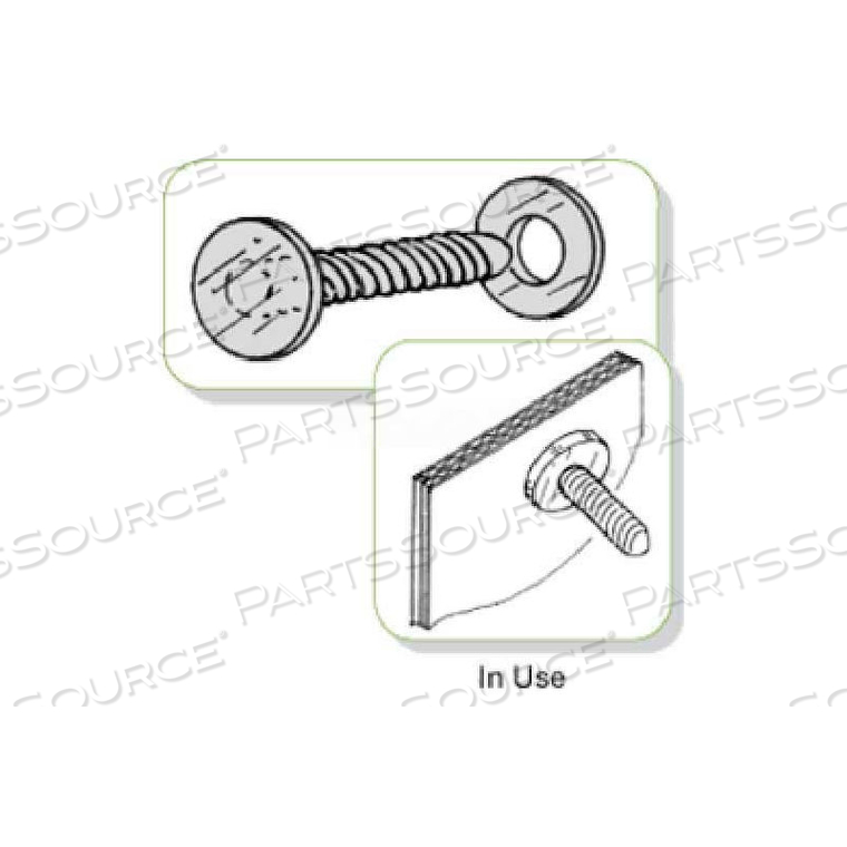 PUSH LOCK FASTENER & WASHER, 1/2" CAPACITY by Clip Strip Corp.