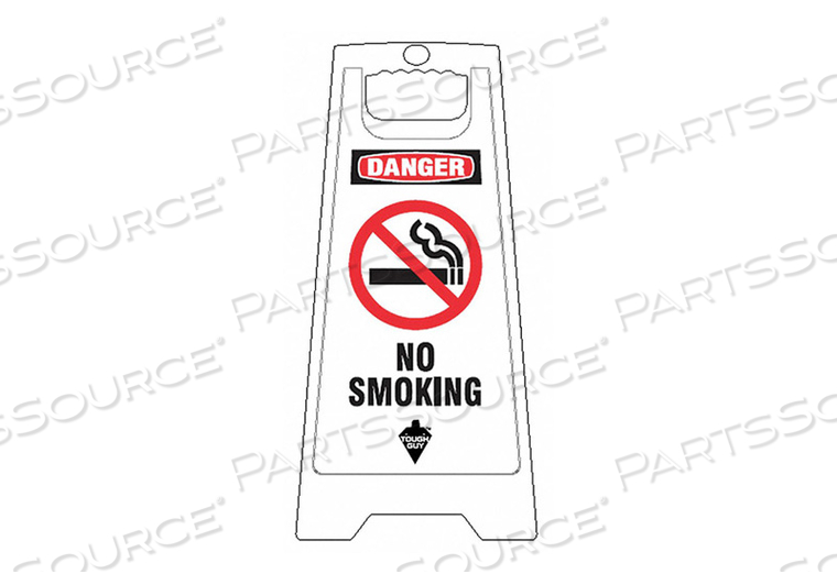 DANGER NO SMOKING SIGN FLOOR by Tough Guy