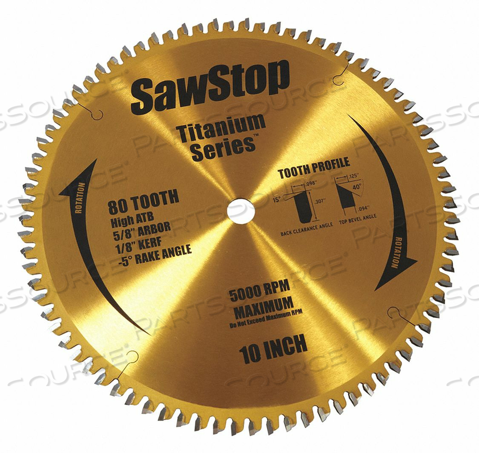 CIRCULAR SAW BLADE BLADE DIA 10 IN. by Sawstop CIRCULAR SAW BLADE BLADE DIA 10 IN. by Sawstop
