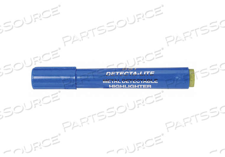 METAL DETECTABLE HIGHLIGHTER BLUE PK10 by Detectapro