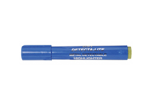 METAL DETECTABLE HIGHLIGHTER BLUE PK10 by Detectapro