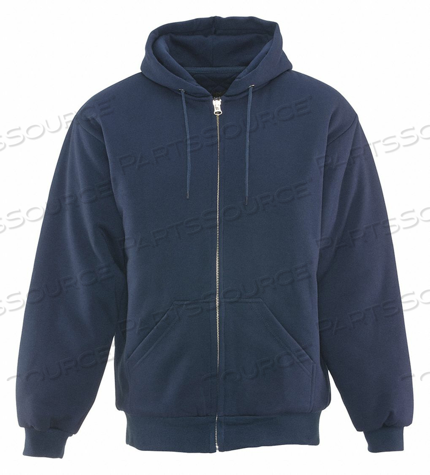 INSULATED QUILTED SWEATSHIRT REGULAR, NAVY - XL by RefrigiWear