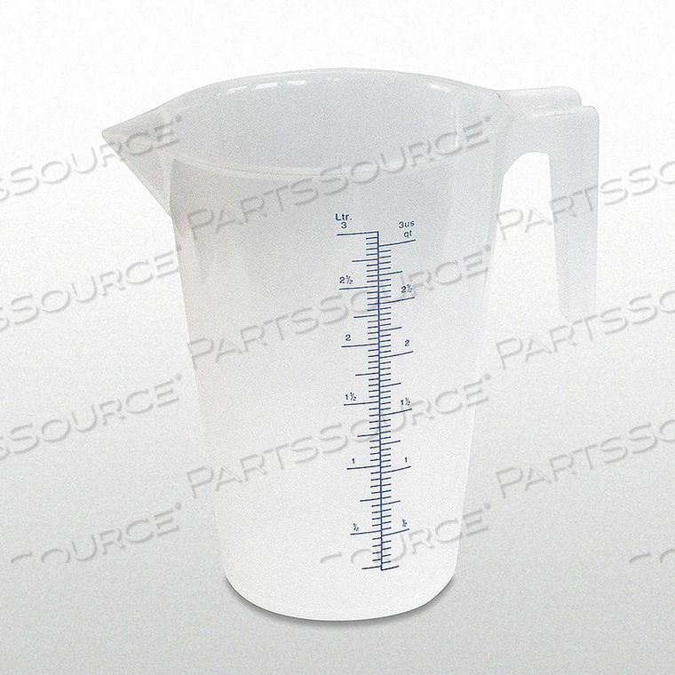 MEASURING CONTAINER FIXED SPOUT 3 QUART by Funnel King MEASURING CONTAINER FIXED SPOUT 3 QUART by Funnel King