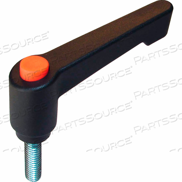 ECONOMY HANDLE W/ STUD - M6 X 1.0 X 10MM STUD - 42MM L X 35MM H PLASTIC HANDLE - - PKG OF 2 