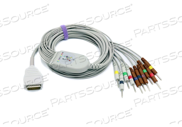 MORTARA 11 FT 10 LEAD BURDICK ECG CABLE 